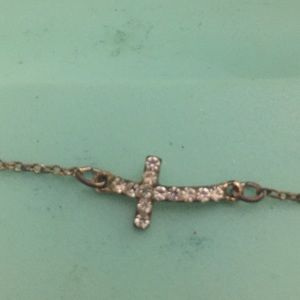 Diamond cross necklace